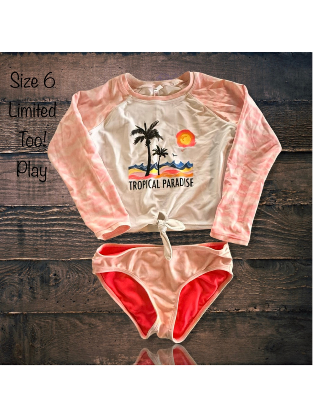 Size 6 Limited Too! Rashguard Swimsuit